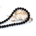 Wholesale High Quality DIY Bracelet Loose Beads Size 4 6 8 10 12 14mm Natural Black Lava Stone